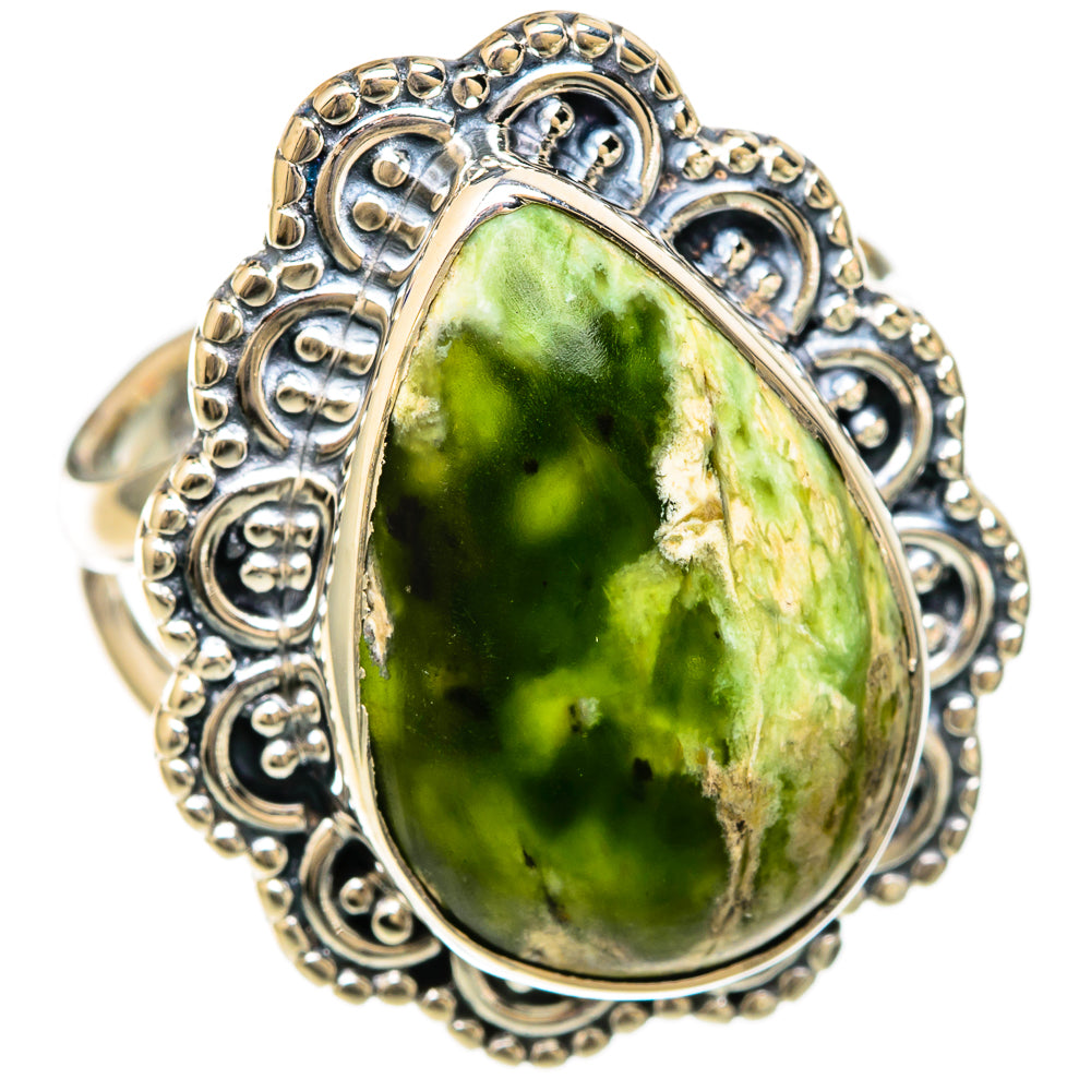 Australian Green Opal Rings handcrafted by Anasilvercos - RING104148 - Photo 2