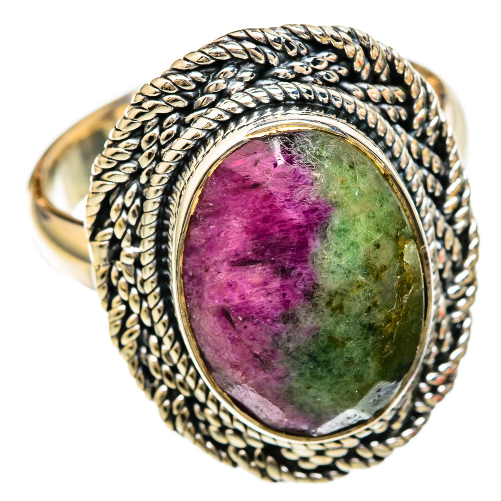 Ruby Zoisite Rings handcrafted by Anasilvercos - RING104165 - Photo 2