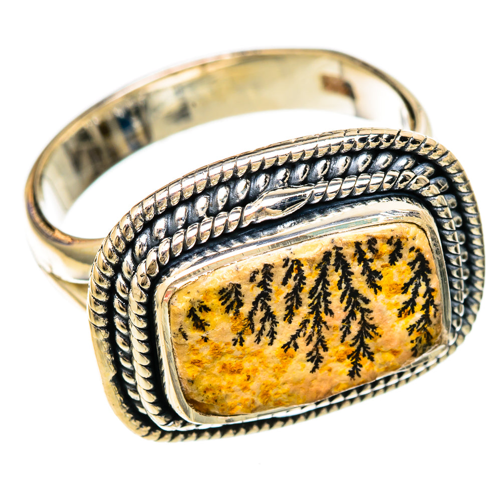 Germany Psilomelane Dendrite Rings handcrafted by Anasilvercos - RING104194 - Photo 2