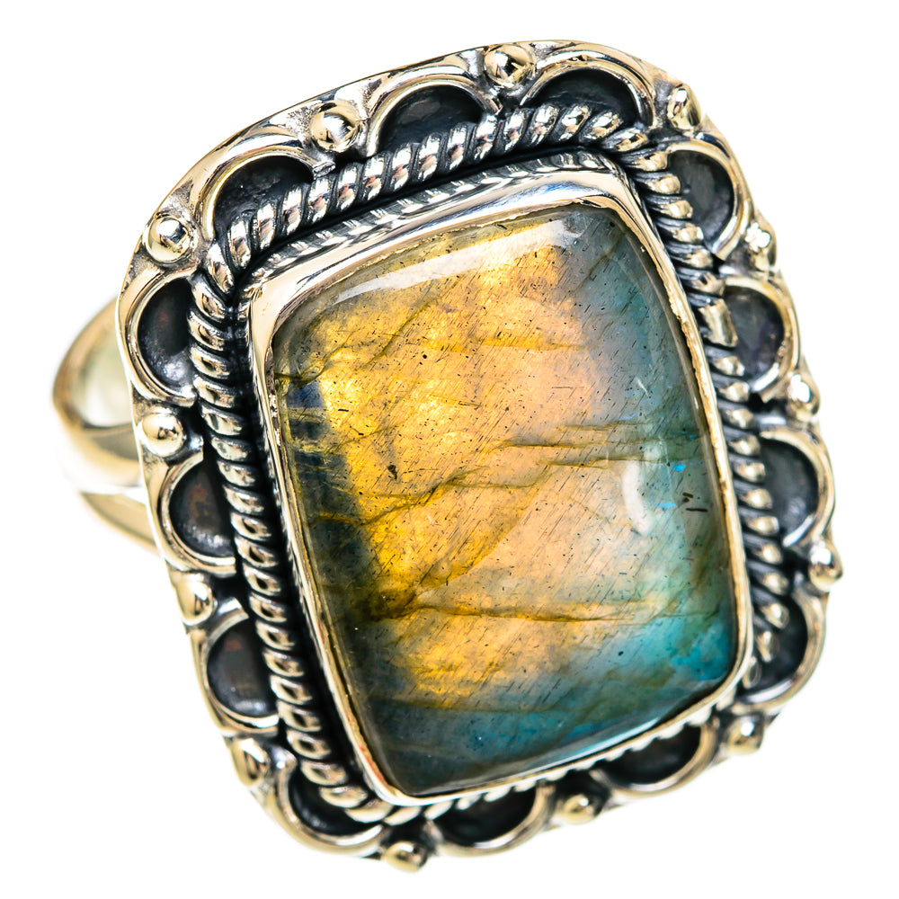 Labradorite Rings handcrafted by Anasilvercos - RING104230 - Photo 2