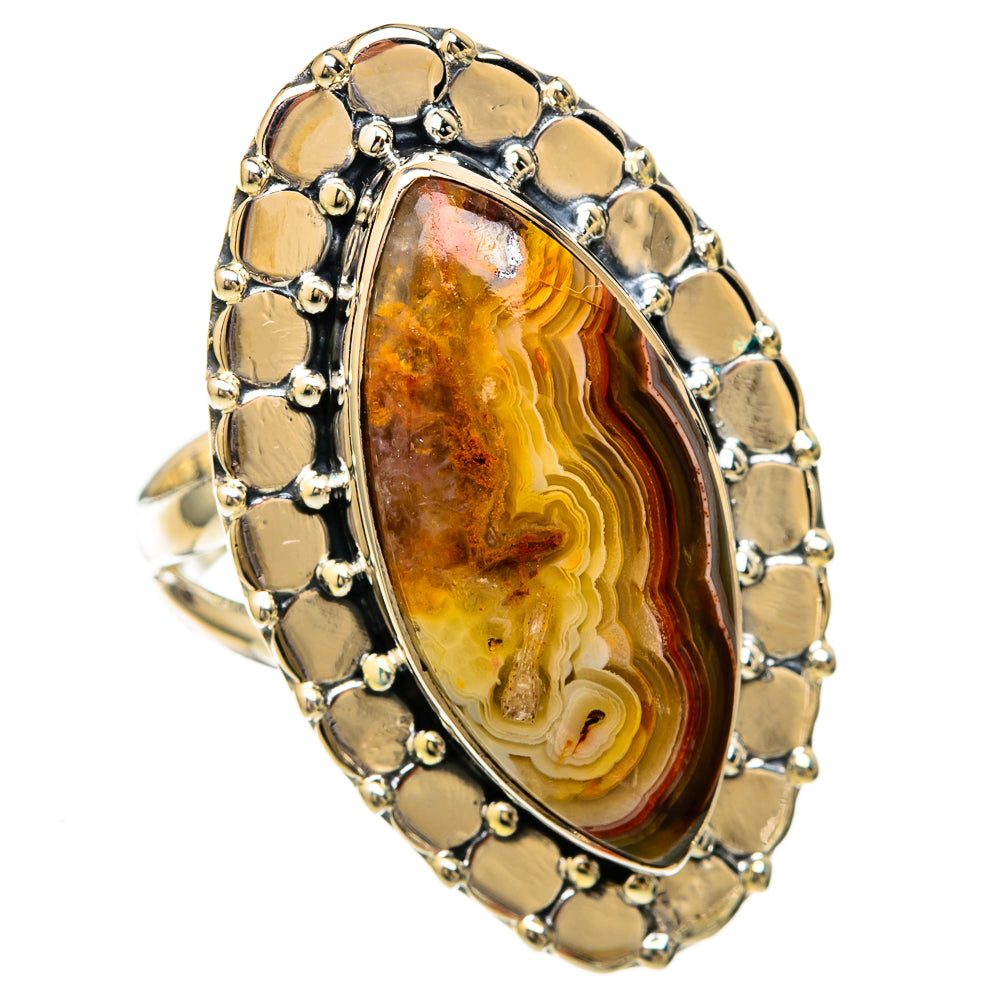 Laguna Lace Agate Rings handcrafted by Anasilvercos - RING104240 - Photo 2
