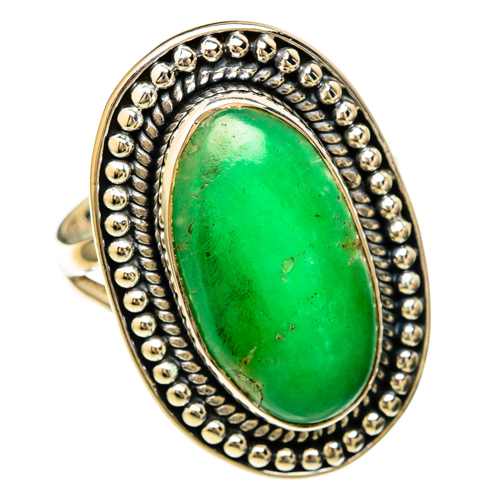 Chrysoprase Rings handcrafted by Anasilvercos - RING104264 - Photo 2