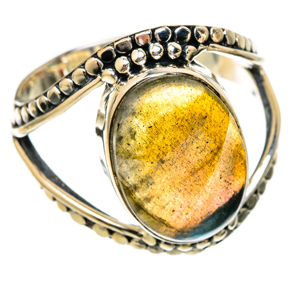Labradorite Rings handcrafted by Anasilvercos - RING104318 - Photo 2