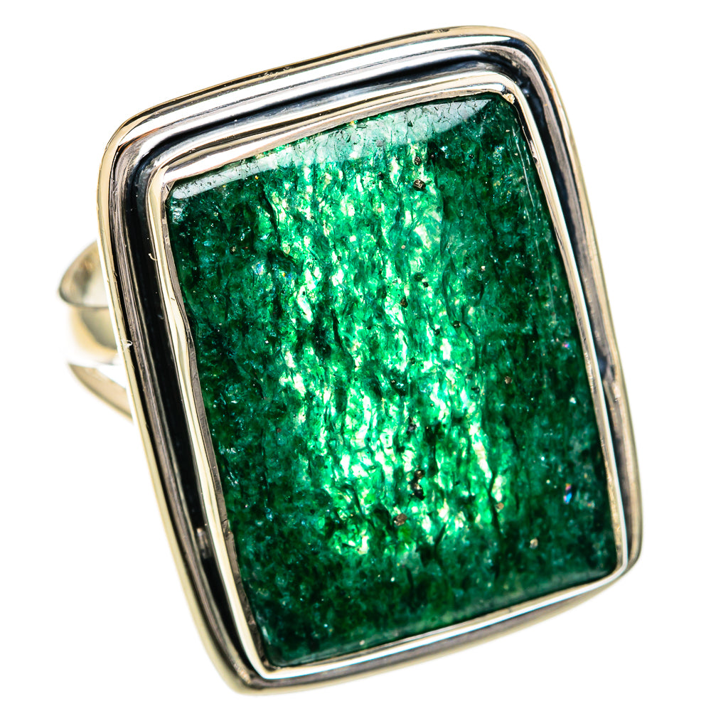 Green Aventurine Rings handcrafted by Anasilvercos - RING104352 - Photo 2