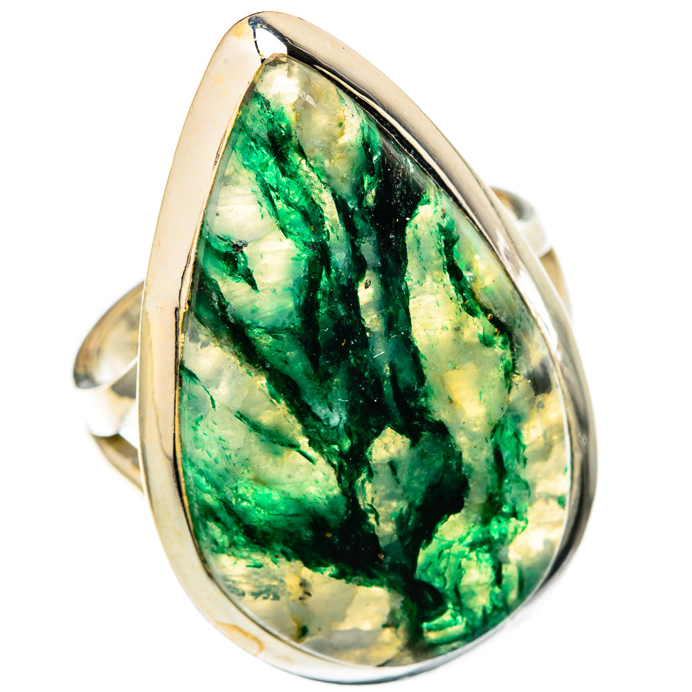 Green Agate Rings handcrafted by Anasilvercos - RING104354 - Photo 2