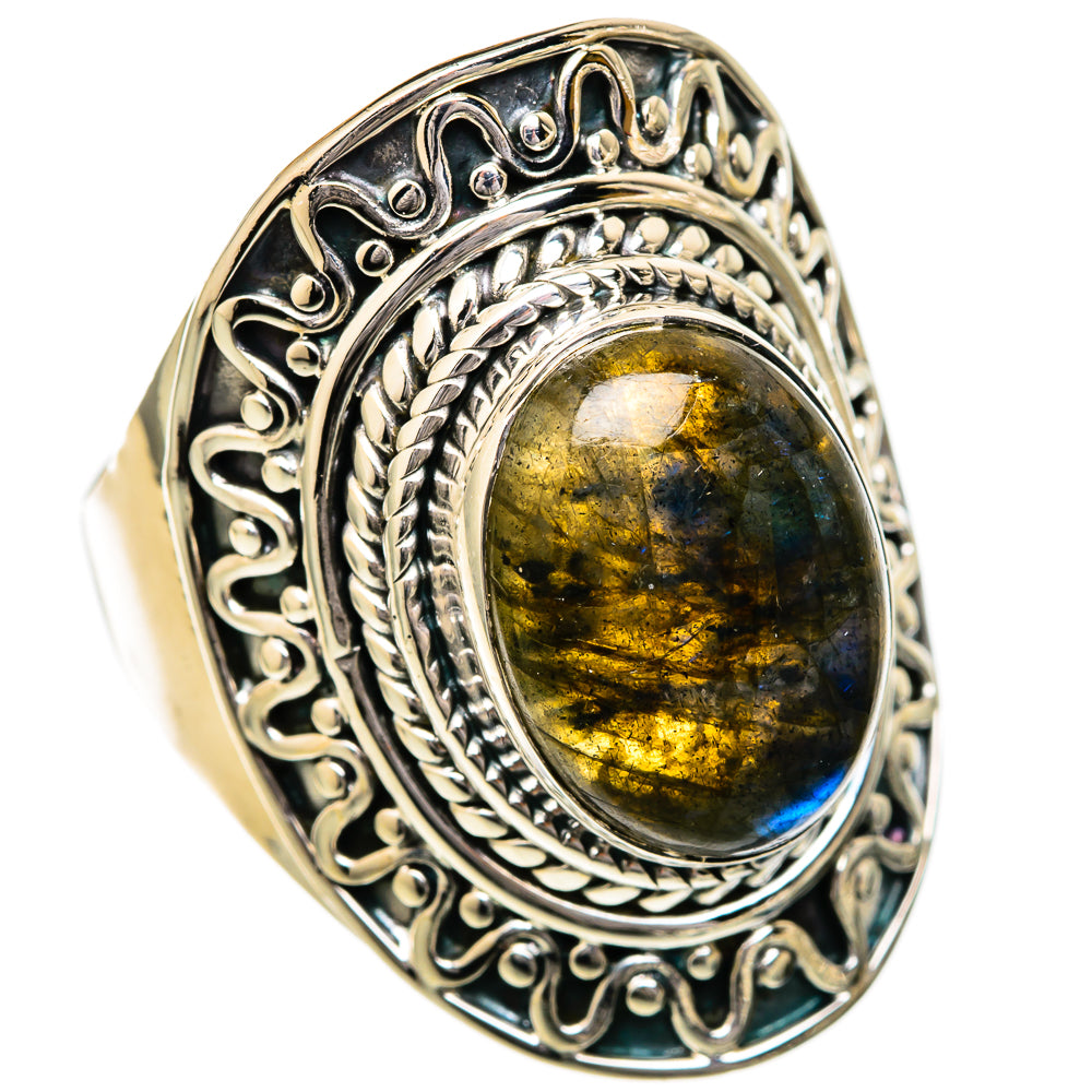 Labradorite Rings handcrafted by Anasilvercos - RING104375 - Photo 2