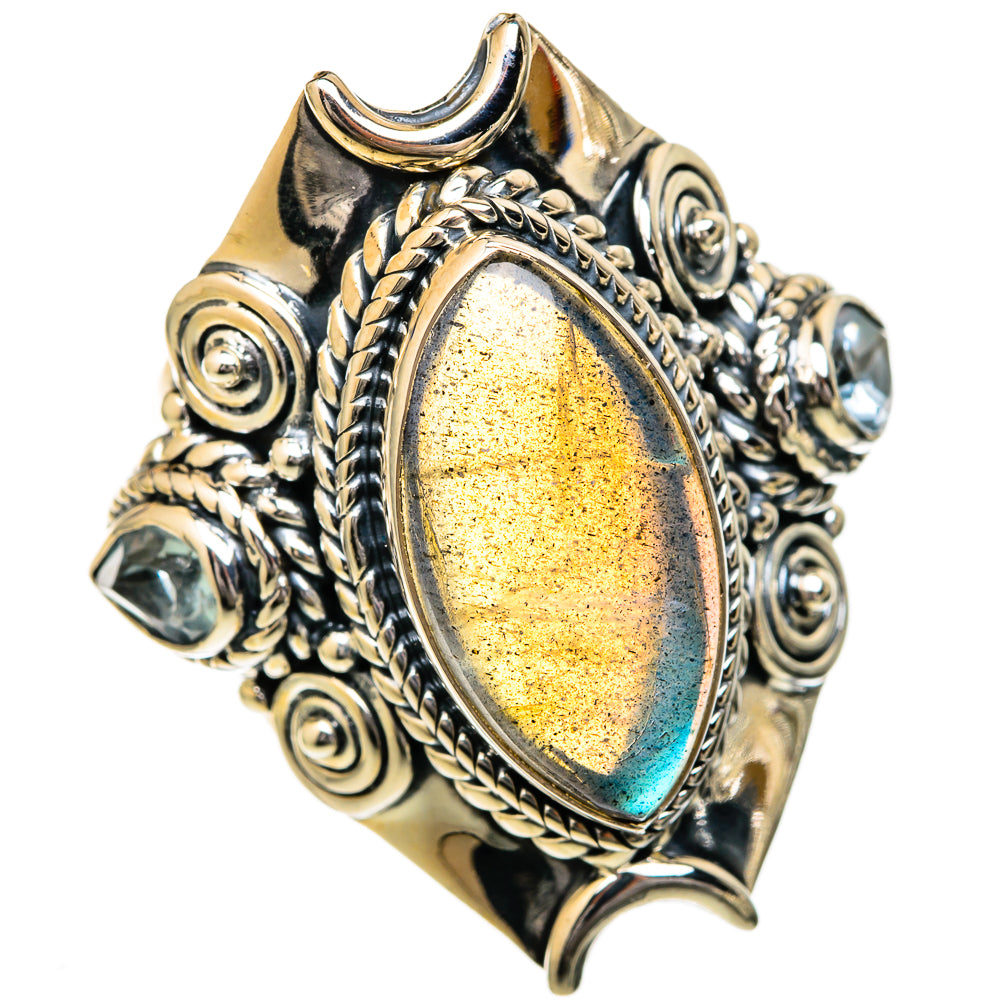 Labradorite Rings handcrafted by Anasilvercos - RING104382 - Photo 2