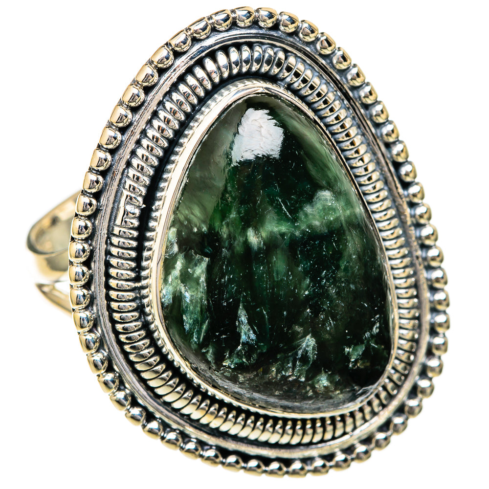 Seraphinite Rings handcrafted by Anasilvercos - RING104384 - Photo 2