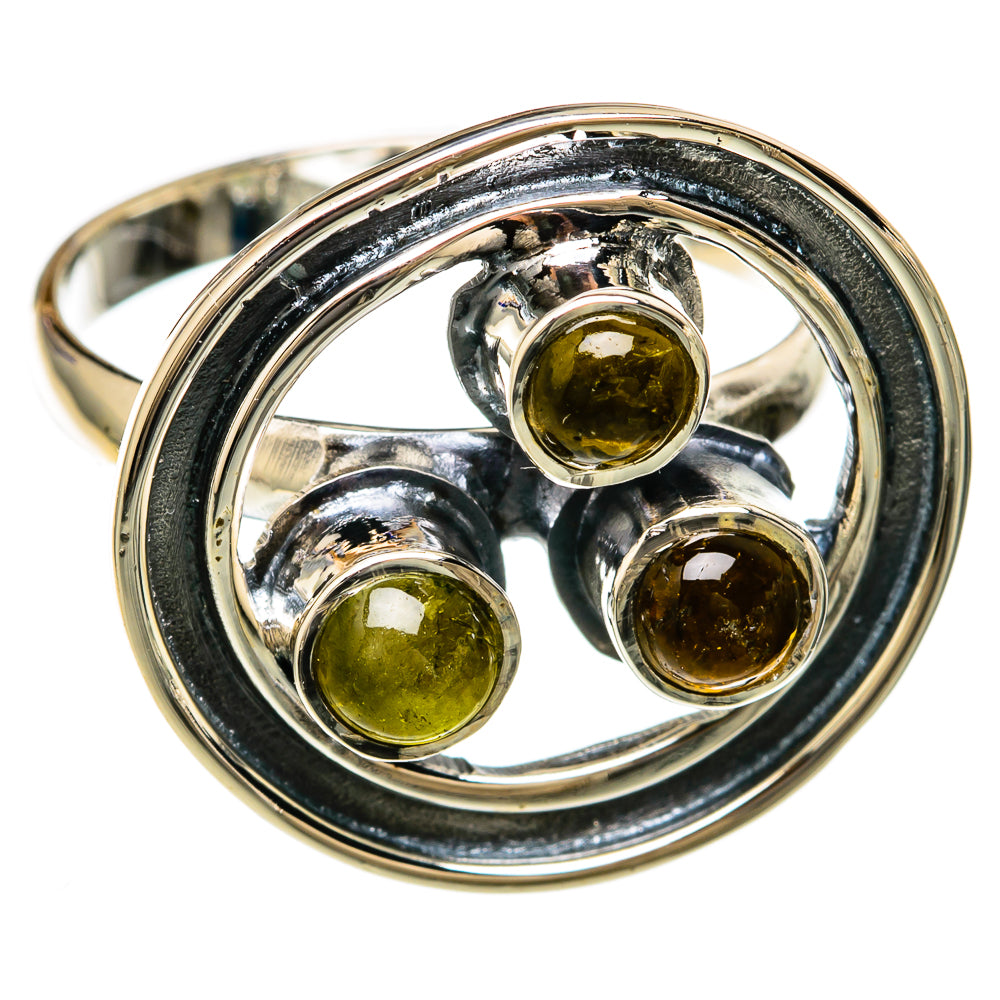 Green Tourmaline Rings handcrafted by Anasilvercos - RING104420 - Photo 2