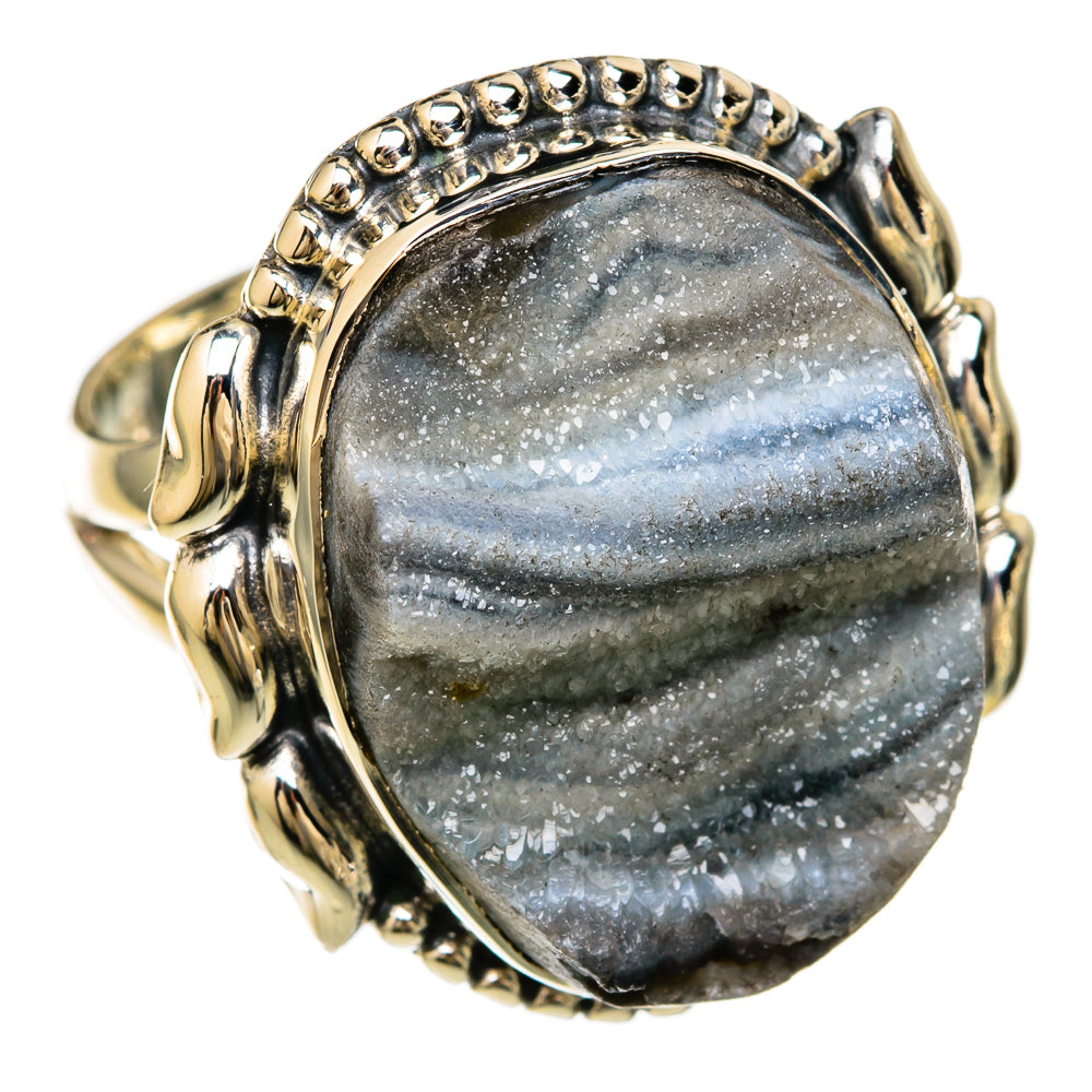 Desert Druzy Rings handcrafted by Anasilvercos - RING104441 - Photo 2