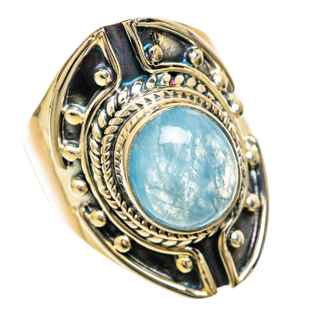 Aquamarine Rings handcrafted by Anasilvercos - RING104444 - Photo 2