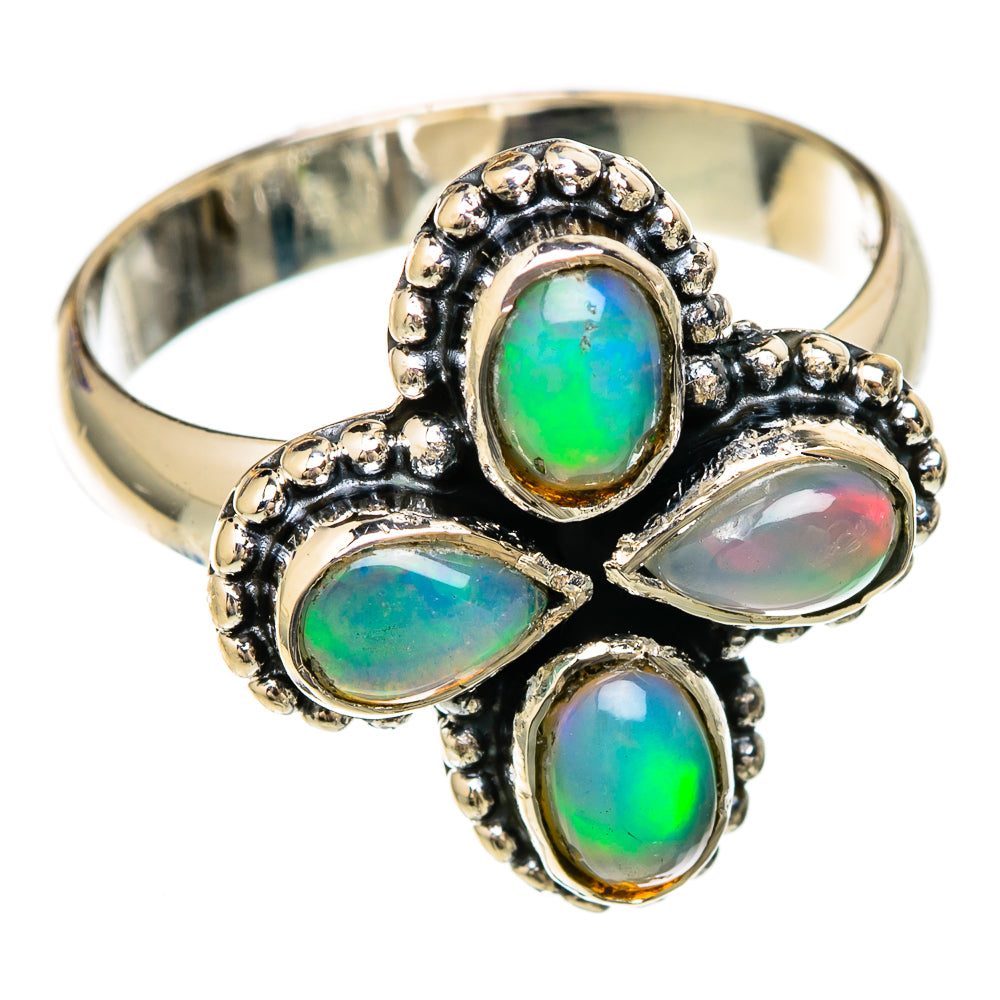 Ethiopian Opal Rings handcrafted by Anasilvercos - RING104461 - Photo 2