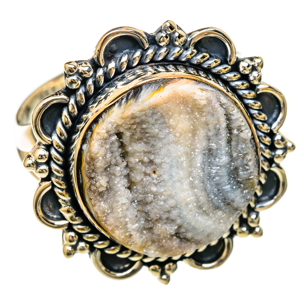 Desert Druzy Rings handcrafted by Anasilvercos - RING104464 - Photo 2