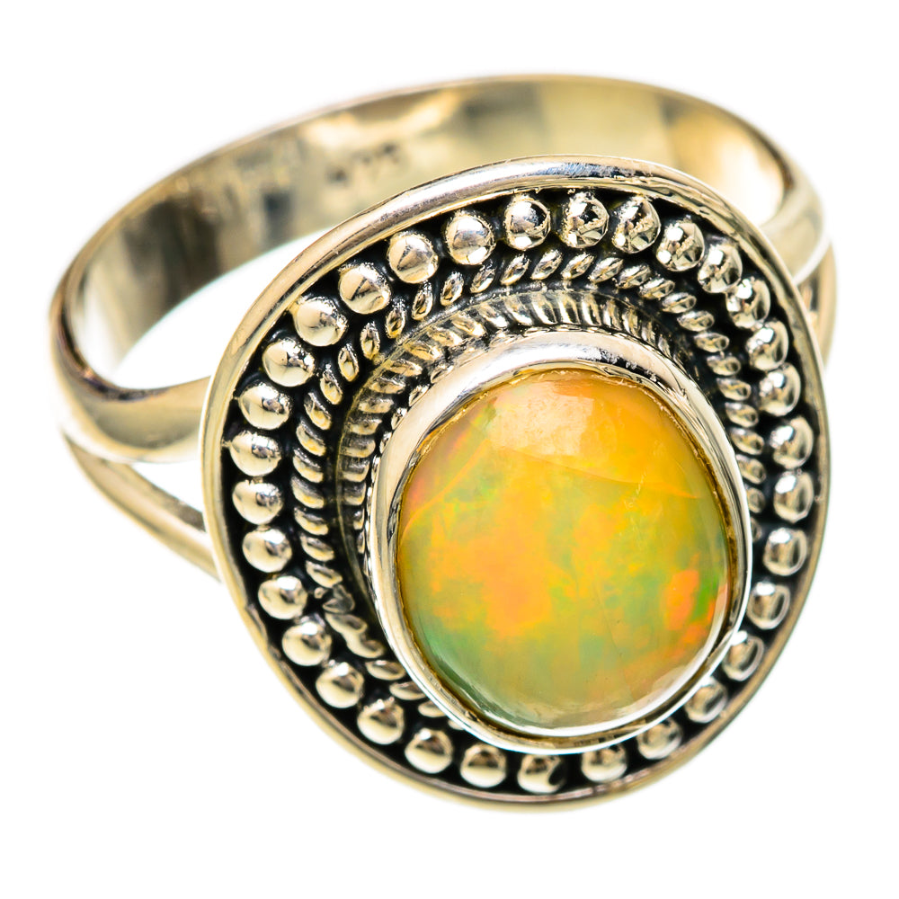 Ethiopian Opal Rings handcrafted by Anasilvercos - RING104483 - Photo 2