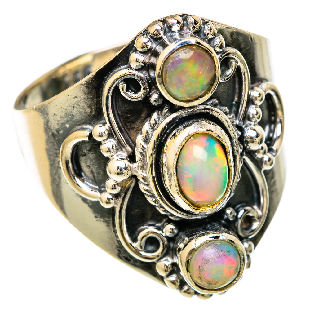 Ethiopian Opal Rings handcrafted by Anasilvercos - RING104484 - Photo 2