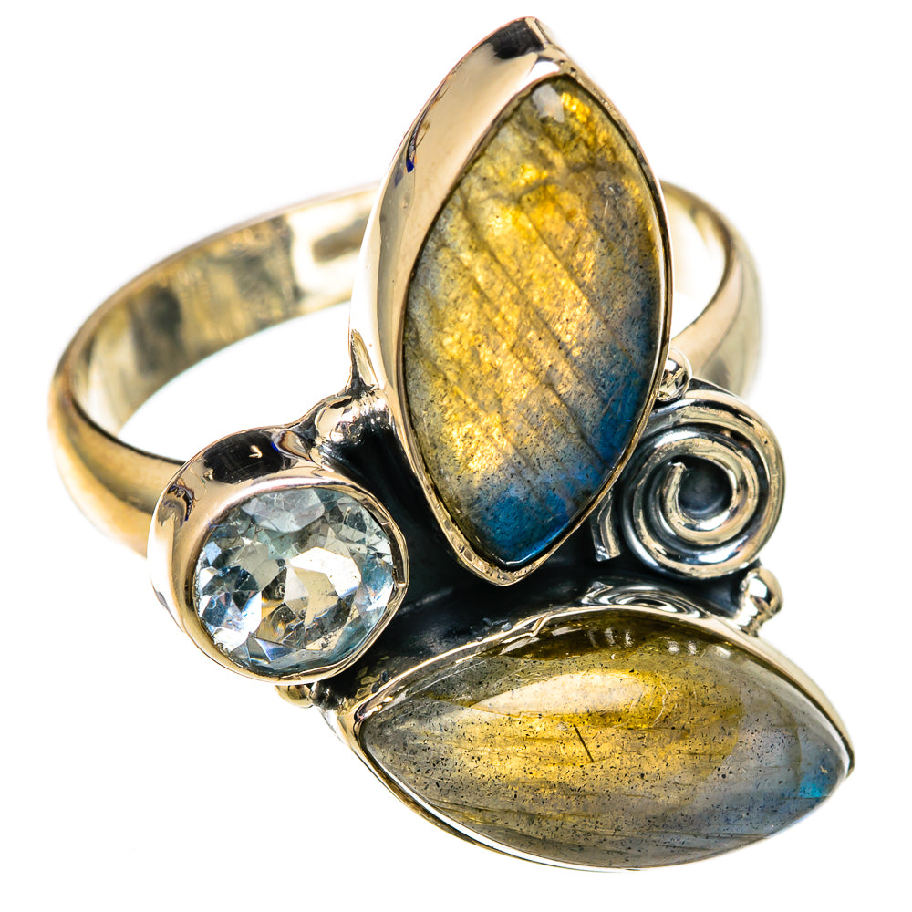 Labradorite Rings handcrafted by Anasilvercos - RING104485 - Photo 2