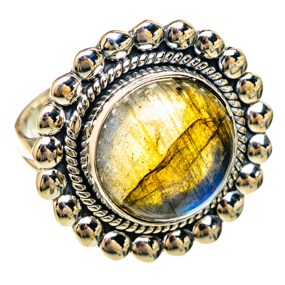 Labradorite Rings handcrafted by Anasilvercos - RING104486 - Photo 2