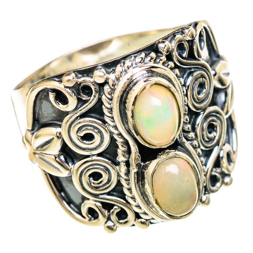Ethiopian Opal Rings handcrafted by Anasilvercos - RING104502 - Photo 2
