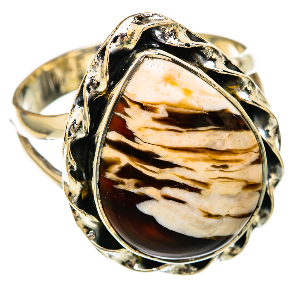 Peanut Wood Jasper Rings handcrafted by Anasilvercos - RING104514 - Photo 2