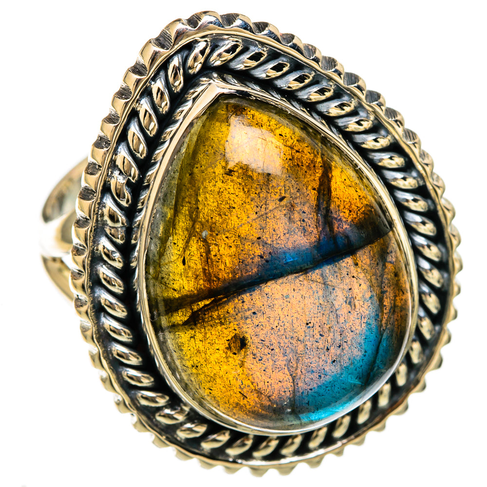 Labradorite Rings handcrafted by Anasilvercos - RING104522 - Photo 2