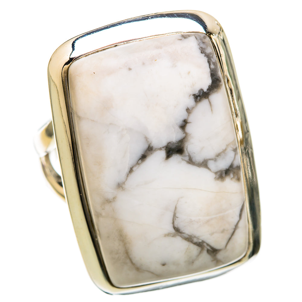 Howlite Rings handcrafted by Anasilvercos - RING104541 - Photo 2