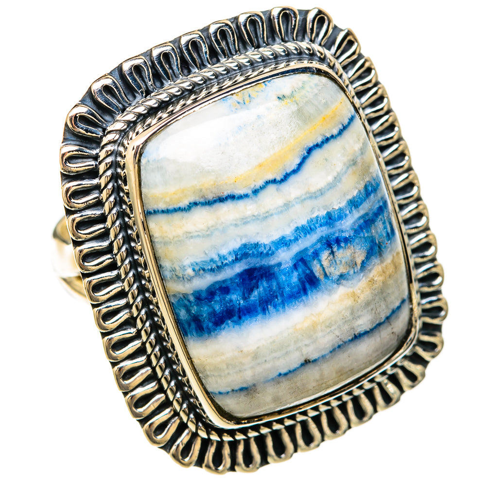 Blue Scheelite Rings handcrafted by Anasilvercos - RING104550 - Photo 2