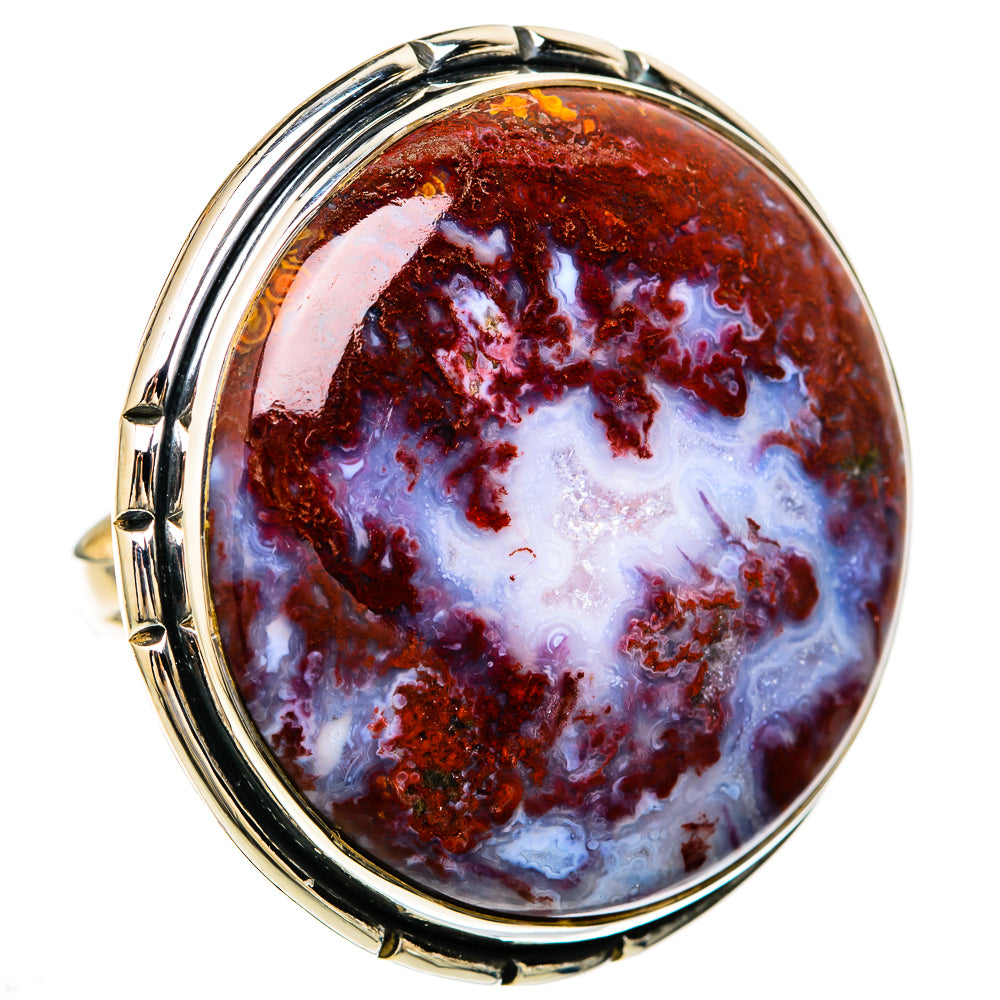 Plume Agate Rings handcrafted by Anasilvercos - RING104558 - Photo 2