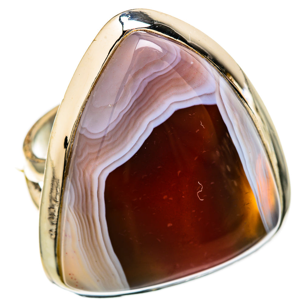 Botswana Agate Rings handcrafted by Anasilvercos - RING104560 - Photo 2