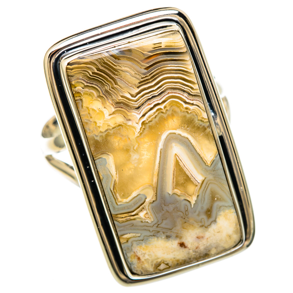 Laguna Lace Agate Rings handcrafted by Anasilvercos - RING104564 - Photo 2