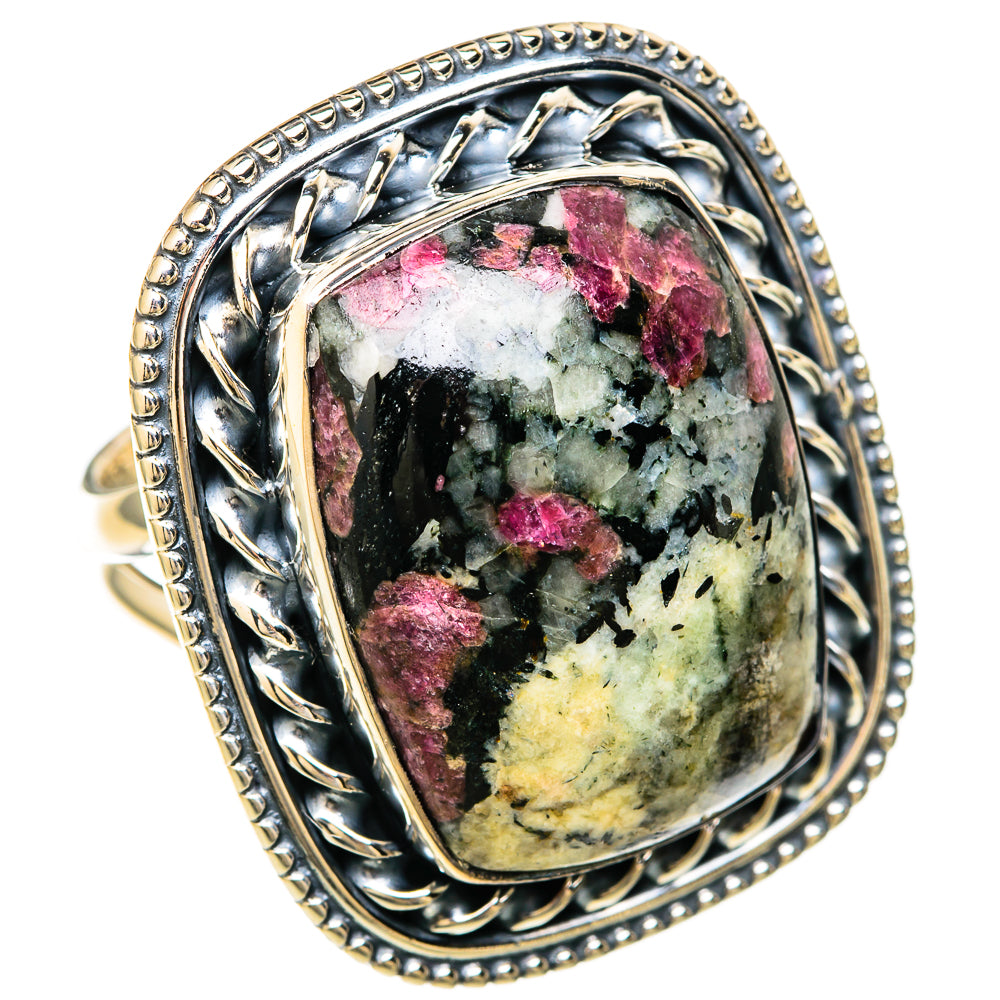 Russian Eudialyte Rings handcrafted by Anasilvercos - RING104571 - Photo 2