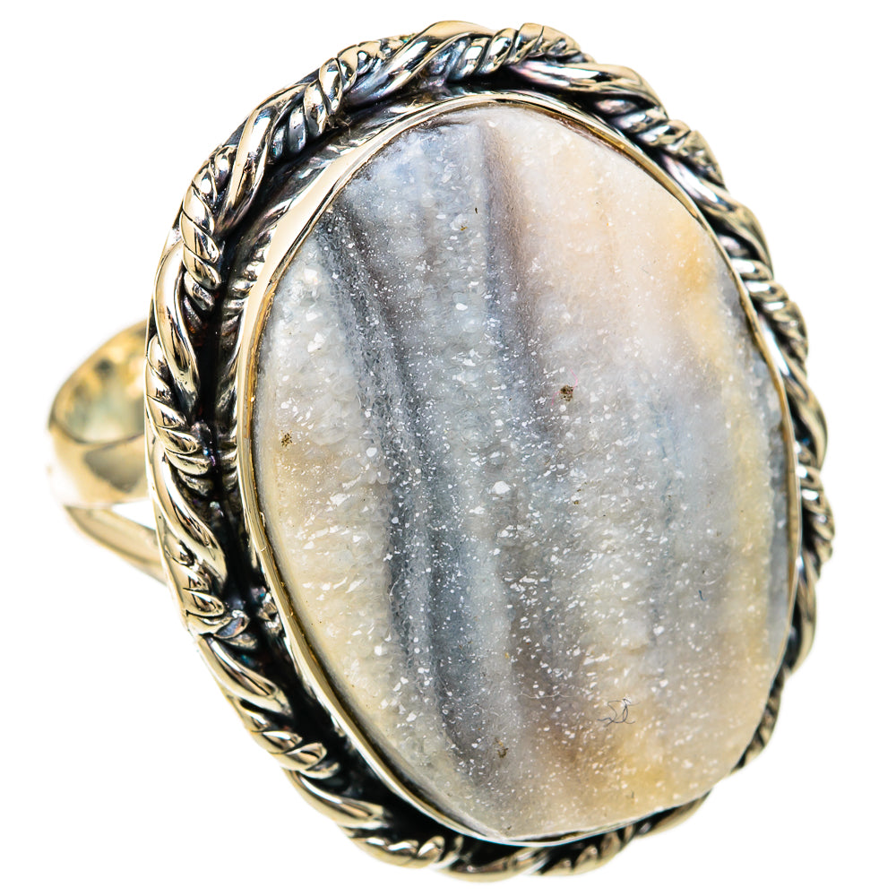 Desert Druzy Rings handcrafted by Anasilvercos - RING104588 - Photo 2
