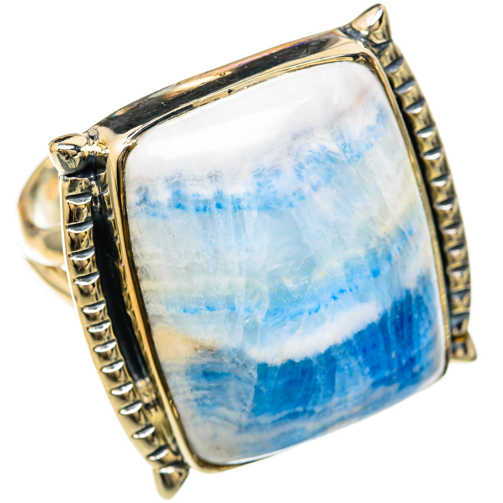 Blue Scheelite Rings handcrafted by Anasilvercos - RING104590 - Photo 2