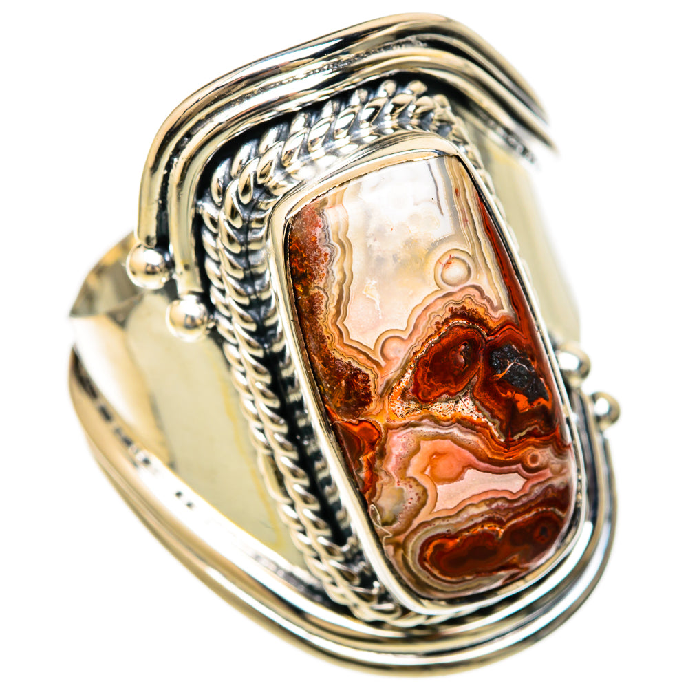 Crazy Lace Agate Rings handcrafted by Anasilvercos - RING104599 - Photo 2