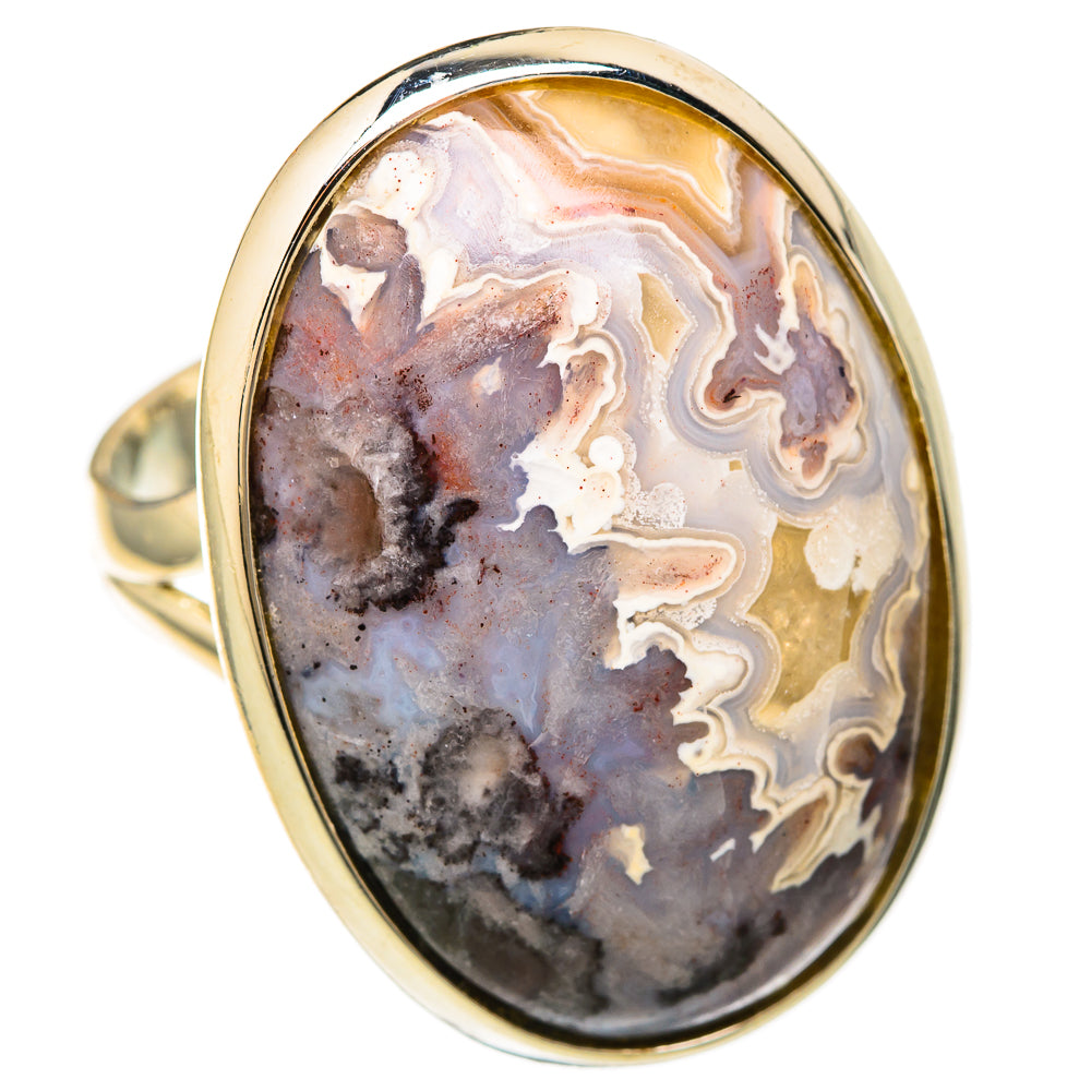 Laguna Lace Agate Rings handcrafted by Anasilvercos - RING104603 - Photo 2