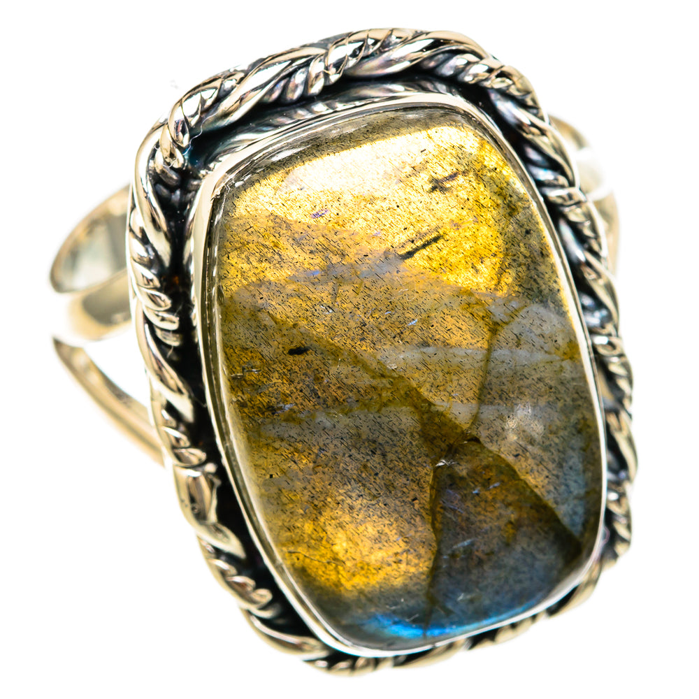 Labradorite Rings handcrafted by Anasilvercos - RING104615 - Photo 2