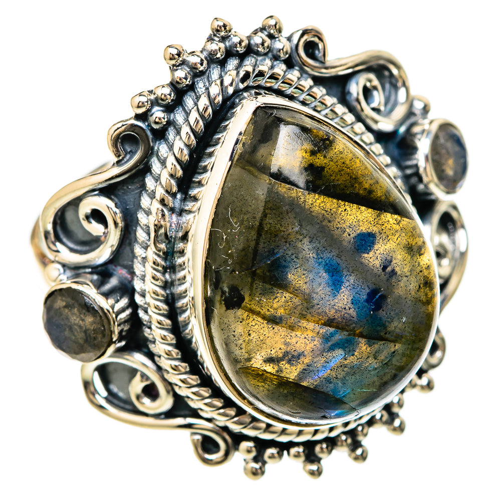 Labradorite Rings handcrafted by Anasilvercos - RING104627 - Photo 2