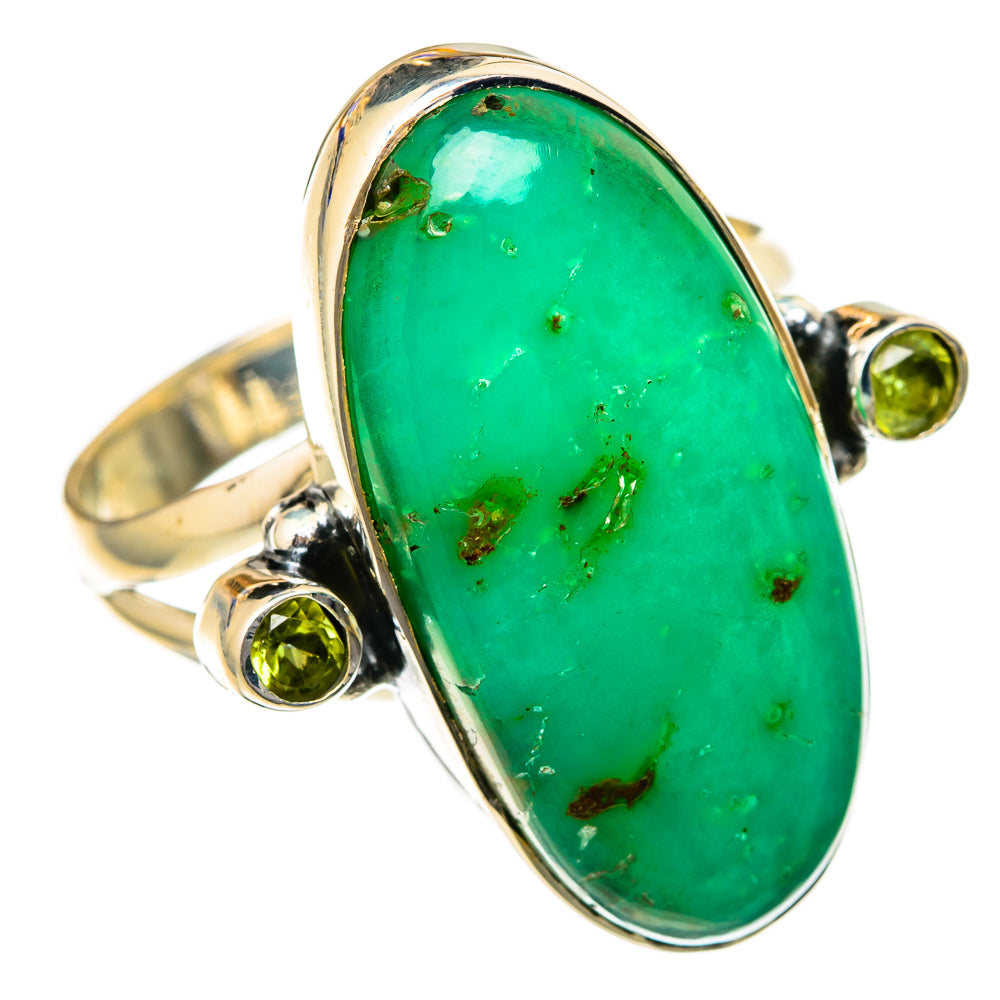 Chrysoprase Rings handcrafted by Anasilvercos - RING104636 - Photo 2