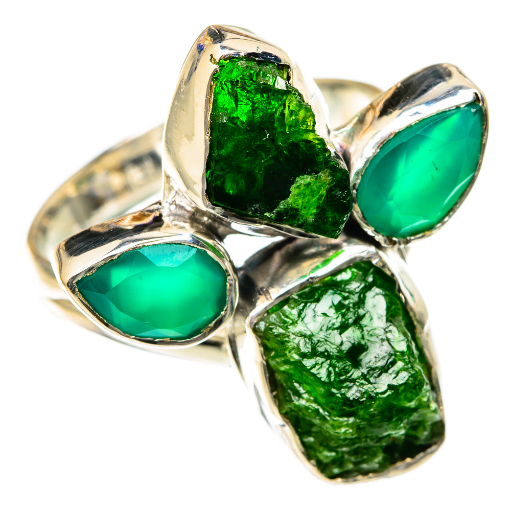 Chrome Diopside Rings handcrafted by Anasilvercos - RING104637 - Photo 2