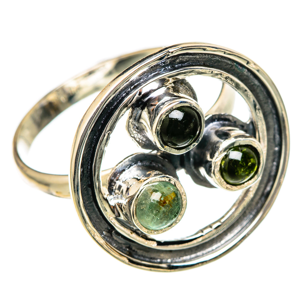 Green Tourmaline Rings handcrafted by Anasilvercos - RING104663 - Photo 2
