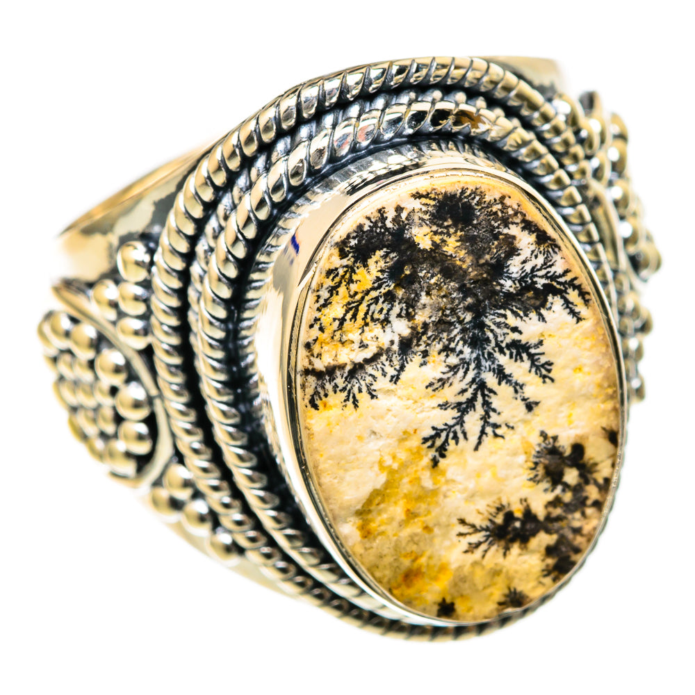 Germany Psilomelane Dendrite Rings handcrafted by Anasilvercos - RING104667 - Photo 2