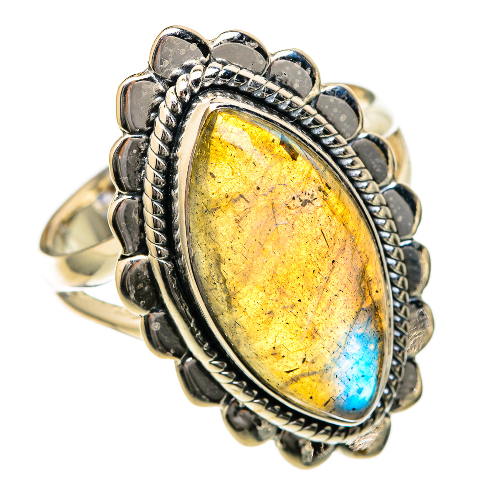 Labradorite Rings handcrafted by Anasilvercos - RING104685 - Photo 2