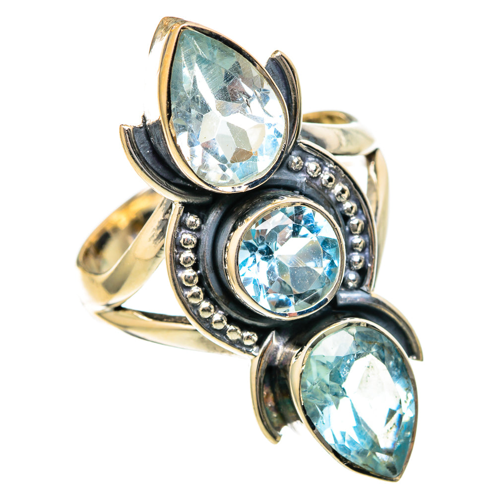 Blue Topaz Rings handcrafted by Anasilvercos - RING104689 - Photo 2
