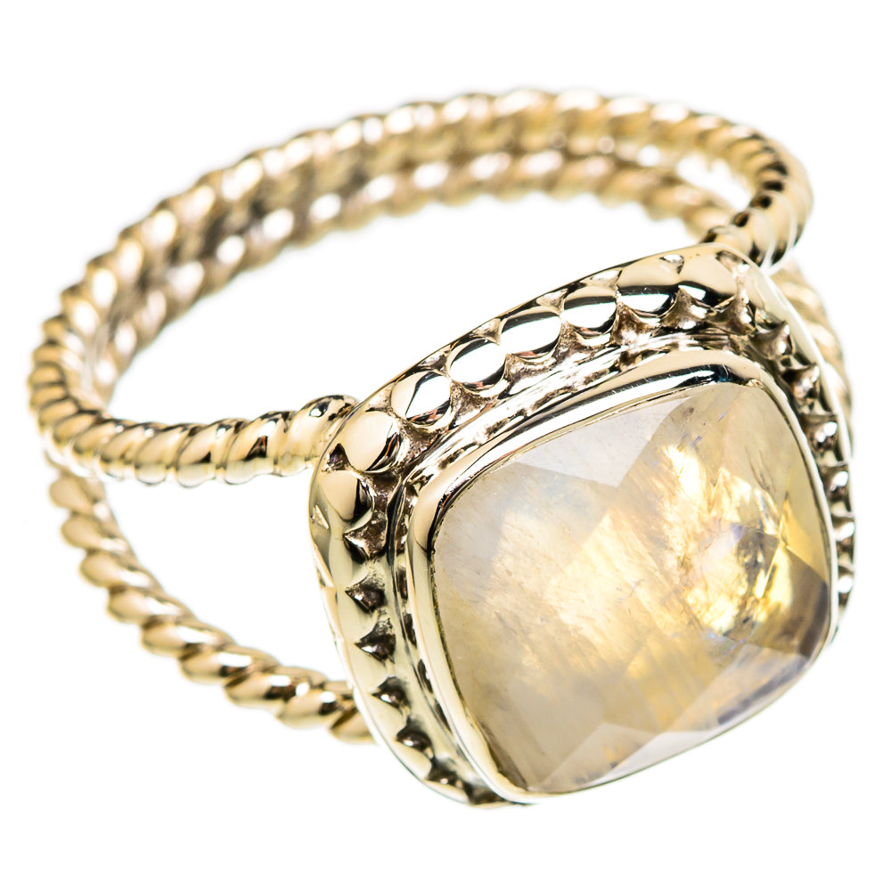 Rainbow Moonstone Rings handcrafted by Anasilvercos - RING104747 - Photo 2