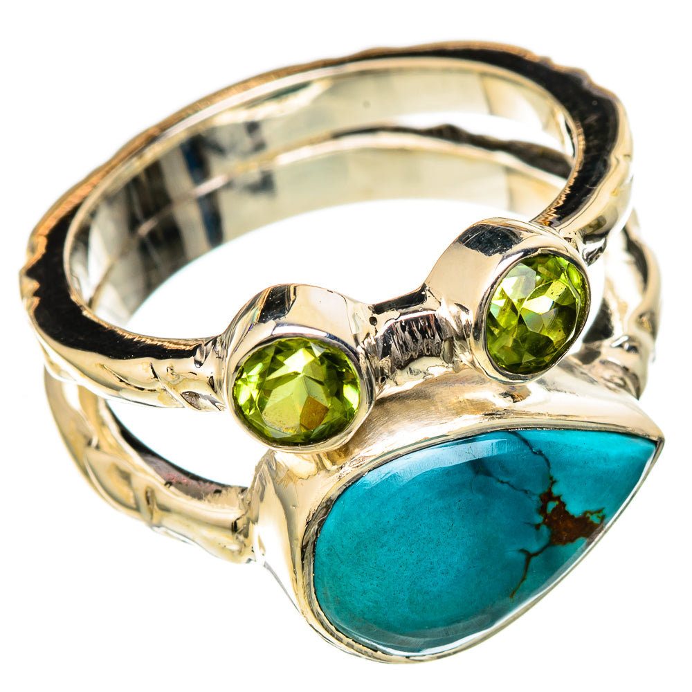 Tibetan Turquoise Rings handcrafted by Anasilvercos - RING104762 - Photo 2