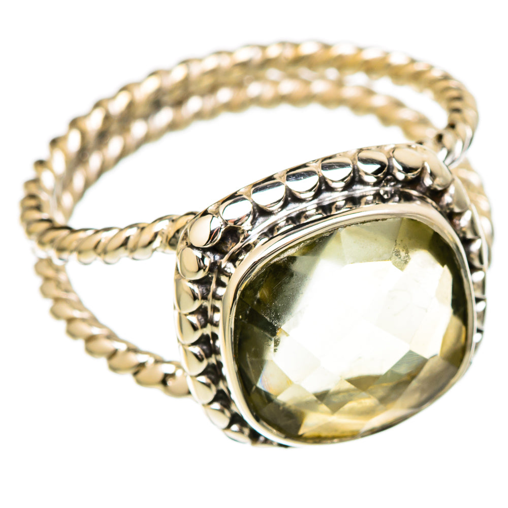 Green Amethyst Rings handcrafted by Anasilvercos - RING104809 - Photo 2