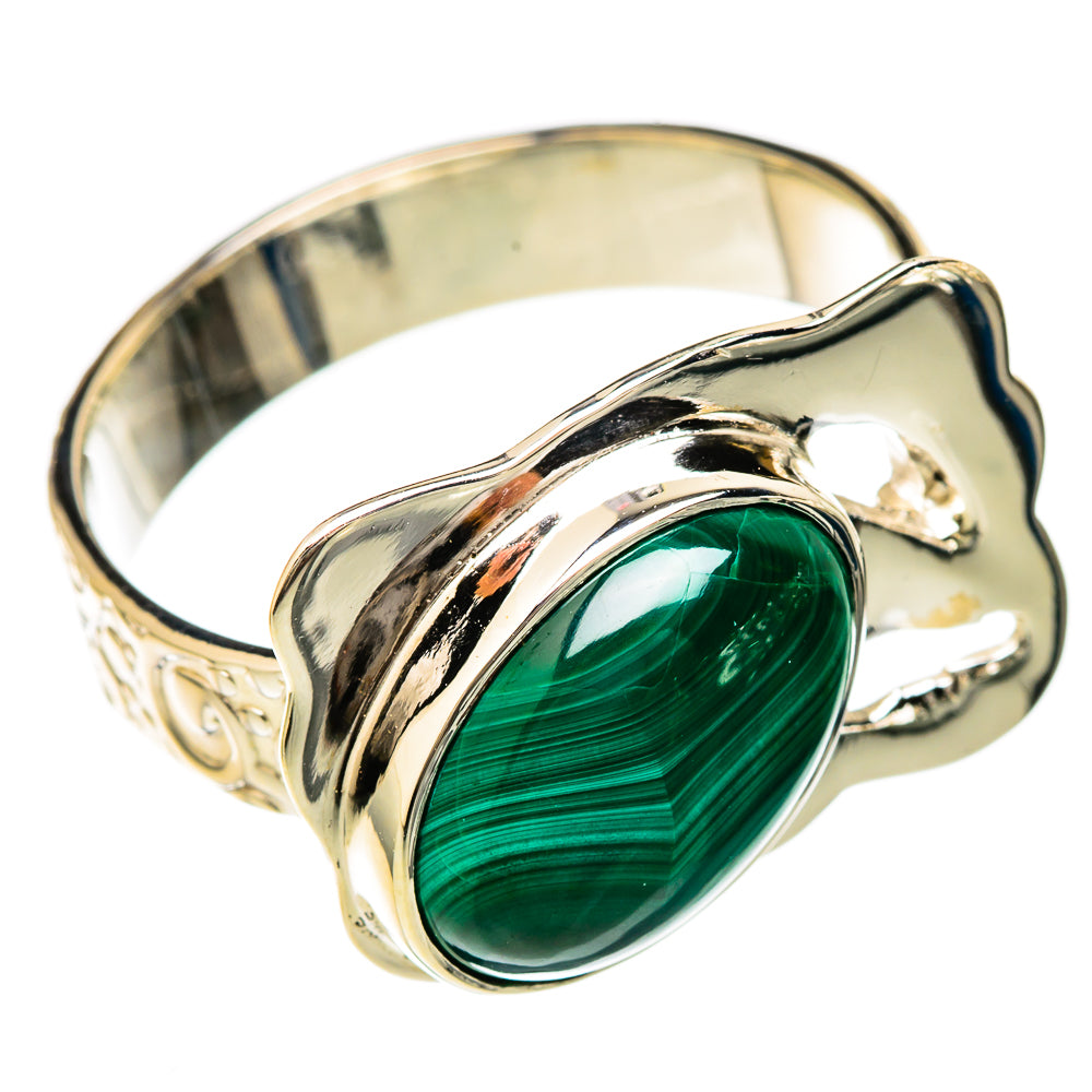 Malachite Rings handcrafted by Anasilvercos - RING104813 - Photo 2