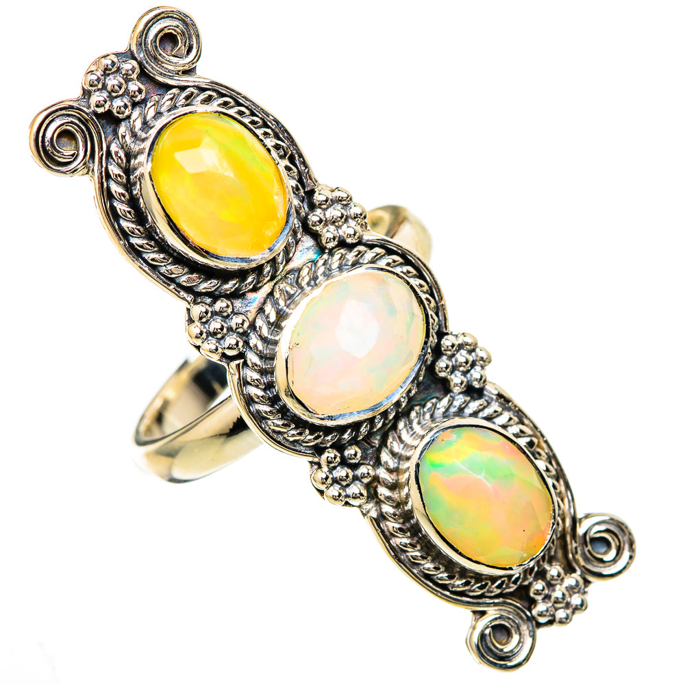 Ethiopian Opal Rings handcrafted by Anasilvercos - RING104838 - Photo 2