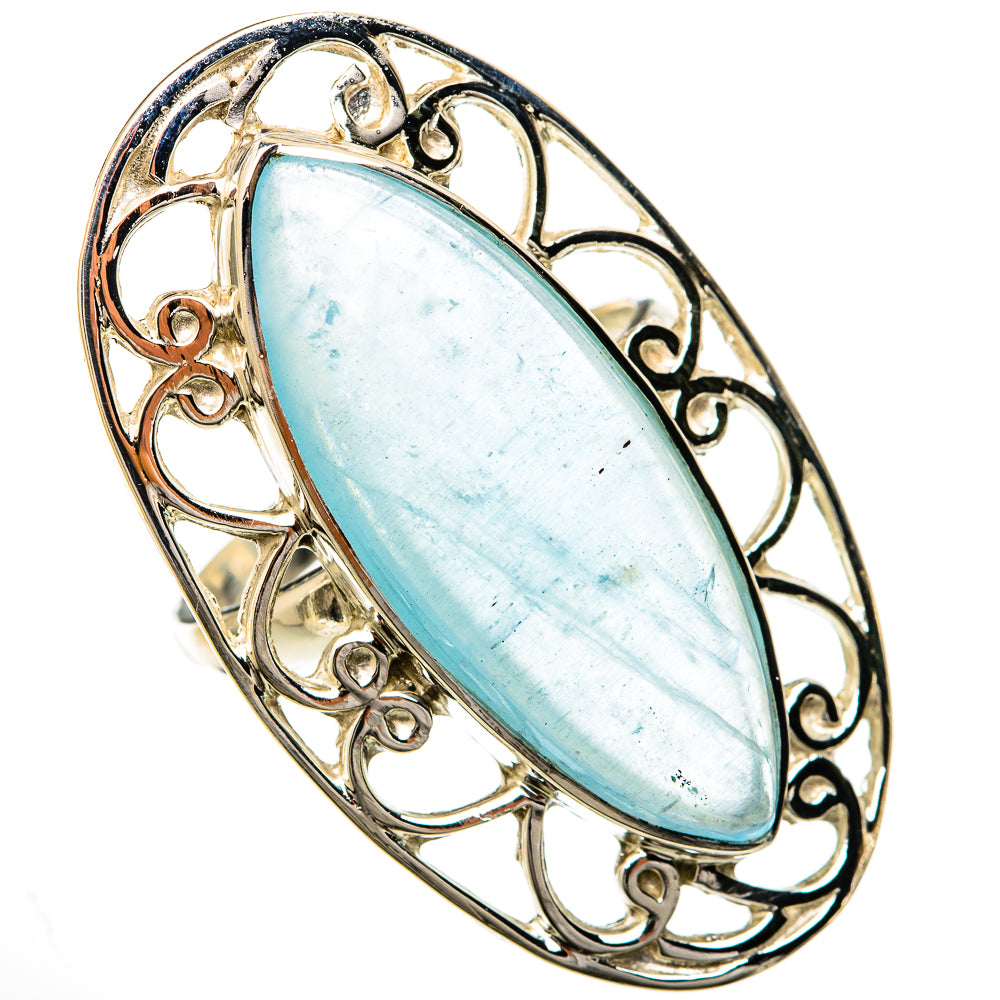 Aquamarine Rings handcrafted by Anasilvercos - RING104840 - Photo 2