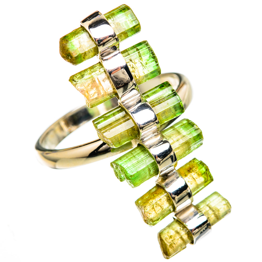 Green Tourmaline Rings handcrafted by Anasilvercos - RING104847 - Photo 2