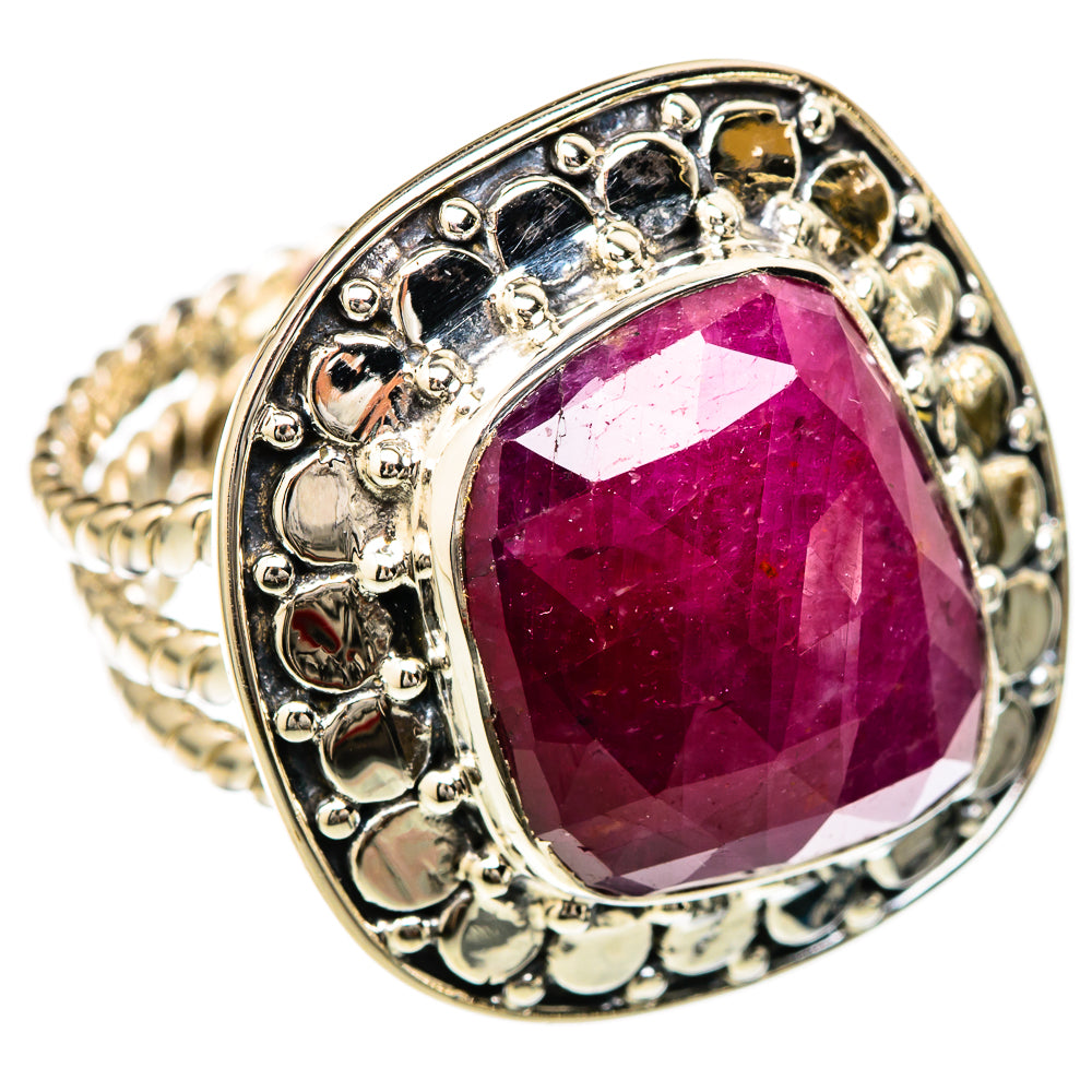 Ruby Fuchsite Rings handcrafted by Anasilvercos - RING104849 - Photo 2